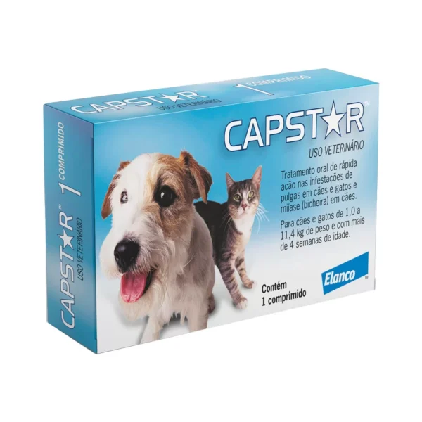 Antipulgas Elanco Capstar 11mg para Cães e Gatos de até 11kg