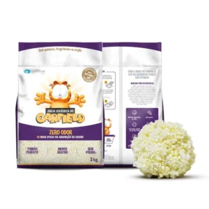 Areia Higiênica Para Gatos Garfield Bio Grossa - 2Kg