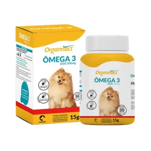 Ômega-3 Dog Organnact 500mg para Cães - 30 cap