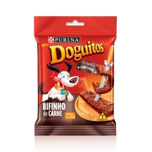 Petisco Doguitos Rodízio para Cães Adultos e Filhotes Sabor Carne - 65g