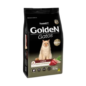 Ração Golden para Gatos Adultos Castrados Sabor Carne