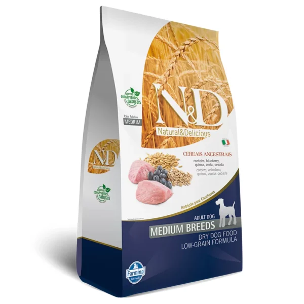 Ração N&D Ancestral Grain para Cães Adultos de Raças Médias