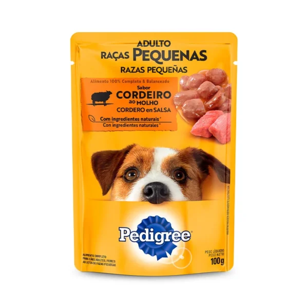 Racao Umida Pedigree Sache Cordeiro ao Molho para Caes Adultos de Racas Pequenas 100 g 2