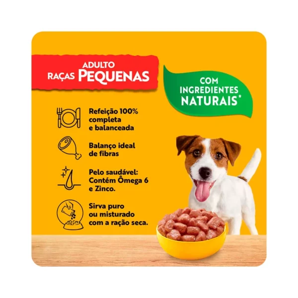 Racao Umida Pedigree Sache Cordeiro ao Molho para Caes Adultos de Racas Pequenas 100 g 5