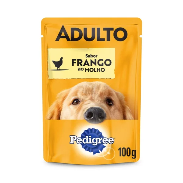 Ração Úmida Pedigree Sachê Frango ao Molho para Cães Adultos 100 g