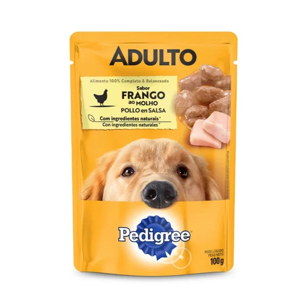 Racao Umida Pedigree Sache Frango ao Molho para Caes Adultos 100 g 2