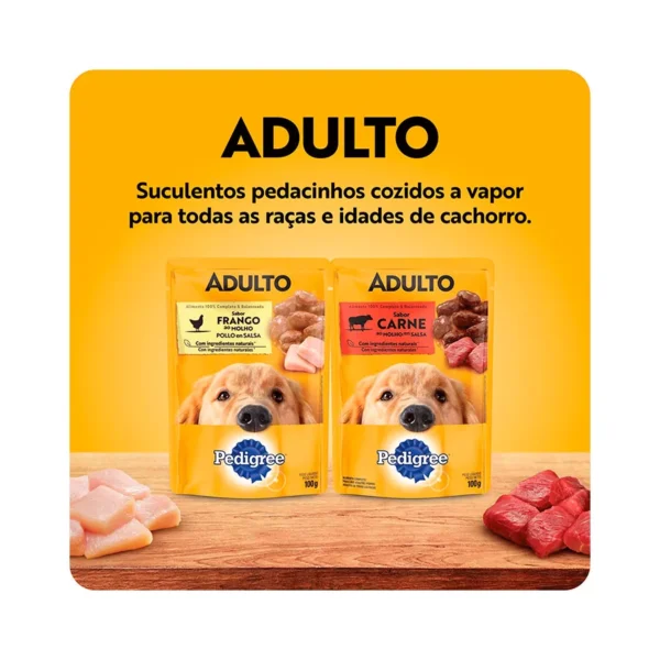 Racao Umida Pedigree Sache Frango ao Molho para Caes Adultos 100 g 7