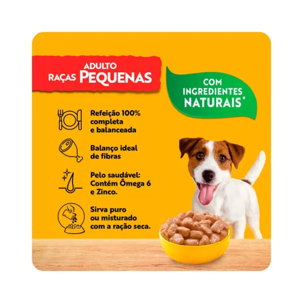 Racao Umida Pedigree Sache Frango ao Molho para Caes Adultos de Racas Pequenas 100 g 5