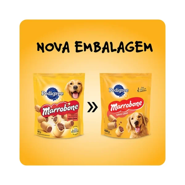 Biscoito Pedigree Biscrok Marrobone para Caes Adultos Sabor Carne 4