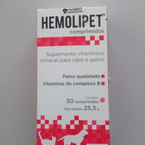Hemolipet Avert 30 Comprimidos vitamínico 25g cão gato