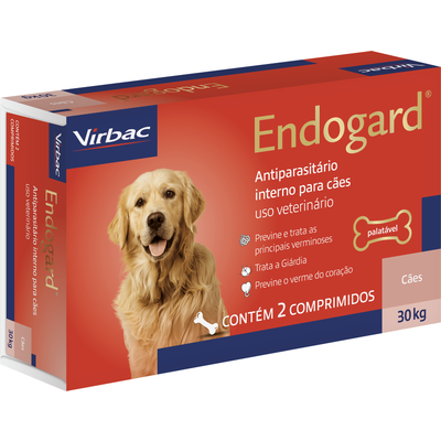 Vermifugo Virbac Endogard para Caes ate 30 Kg 2 comprimidos1